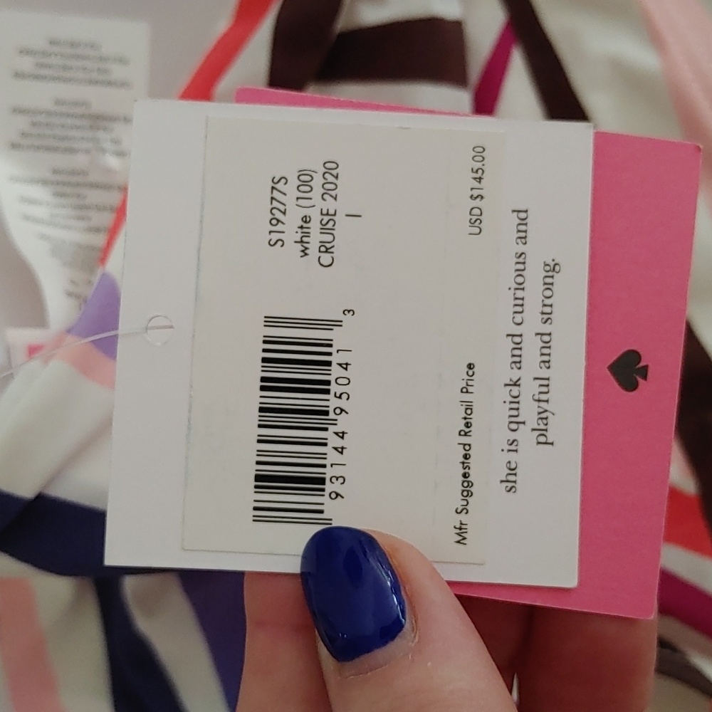Kate Spade Geobrella 2 PC Multicolor High Waisted Swimsuit Size L - Picture 10 of 12